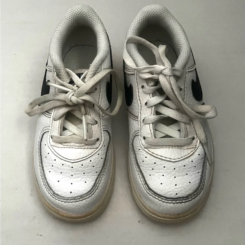 Nike Air Force 1 Low Athletic Shoes Infant Sz 9C White Sporty Casual Sneakers